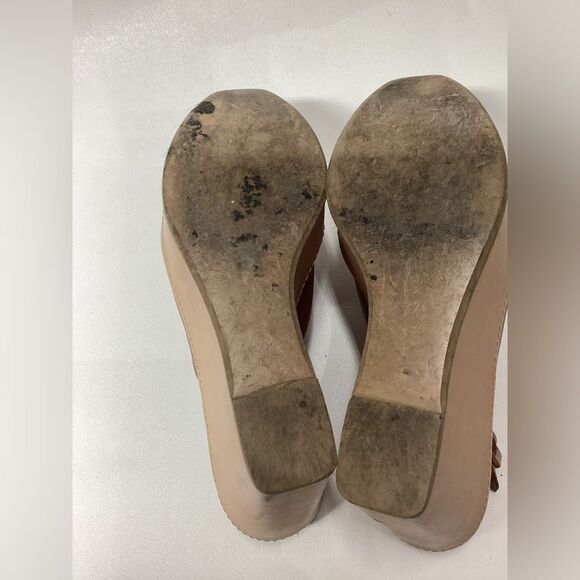 Robert Clergerie French' Brown Leather Ankle Strap Cognac Leather Heels EU 37 - Picture 14 of 16